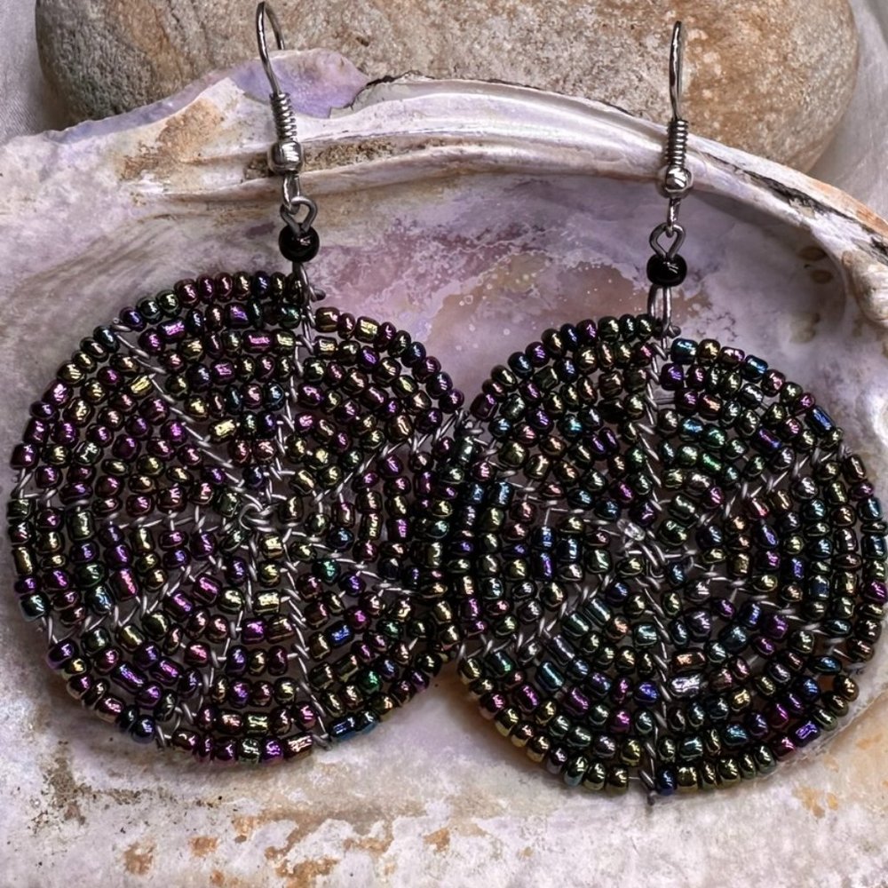 Tribal Coloured Earrings - 6 pairs - Picture 5 of 7